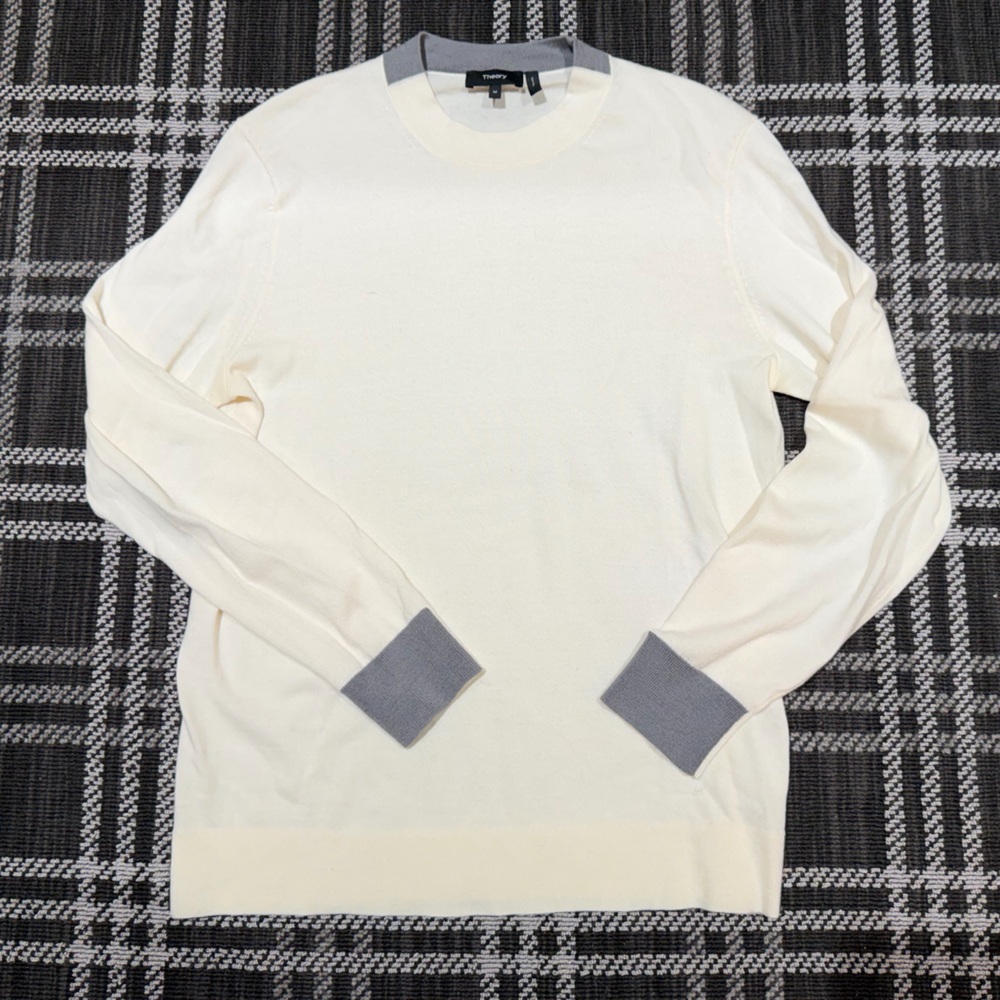 Theory Cream Knit Sweater